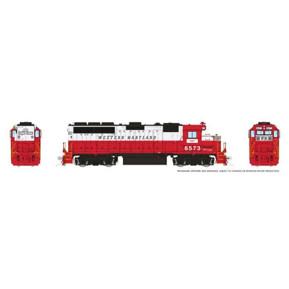 Rapido 1078504 • EMD GP40 • CSX #6573 • Western Maryland Patch • DC/DCC/Sound • HO Scale (Pre-Order)