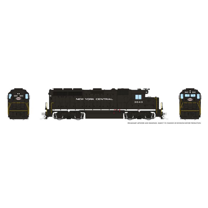 Rapido 1078527 • EMD GP40 • New York Central #3024 • Cigar Band • DC/DCC/Sound • HO Scale (Pre-Order)