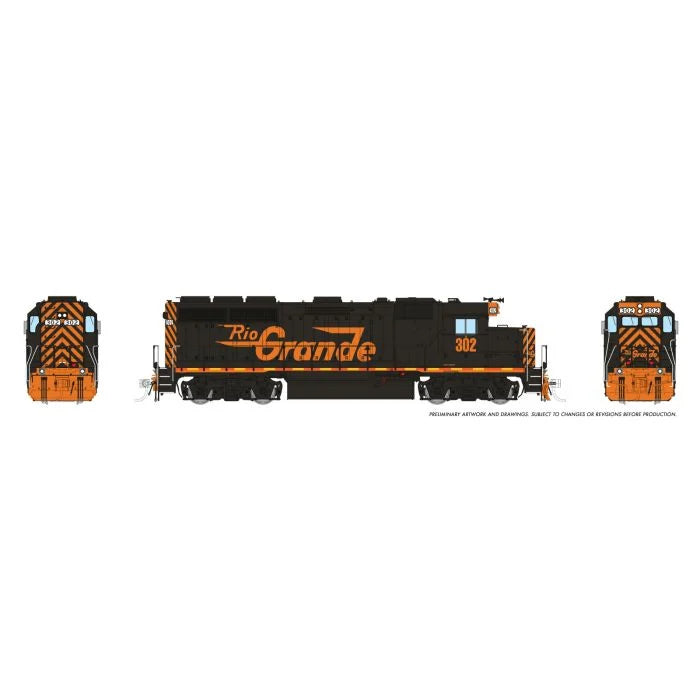 Rapido 1078539 • EMD GP40 • Wheeling & Lake Erie #302 • WLE Patch • DC/DCC/Sound • HO Scale (Pre-Order)