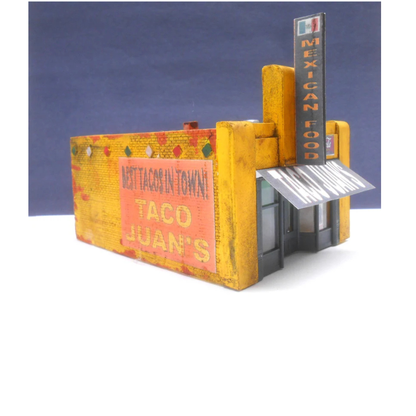Downtown Deco (1082) • Taco Juan's • Cast-Hydrocal Kit • HO Scale