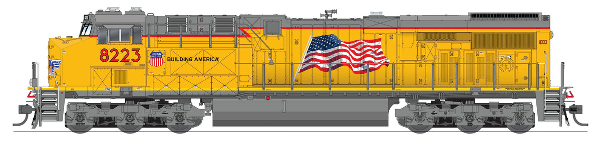 BLI HO GE ES44AC 10826 - manufacturer side view