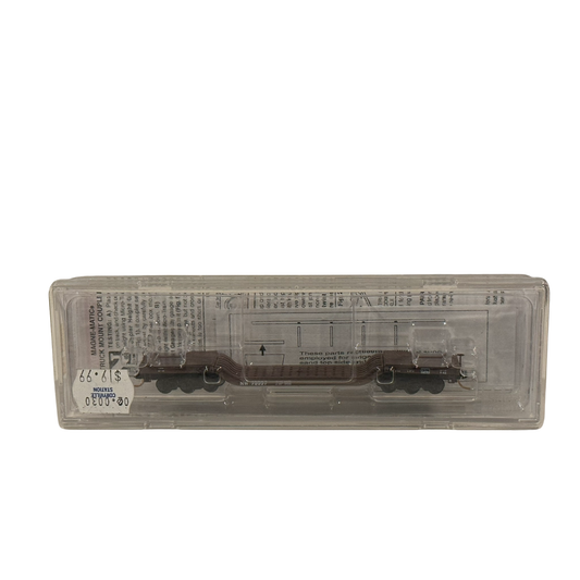 Micro-Trains (05352010) • 60' Thrall Centerbeam Flatcar • Burlington Northern #624437 • N Scale (Pre-Owned)