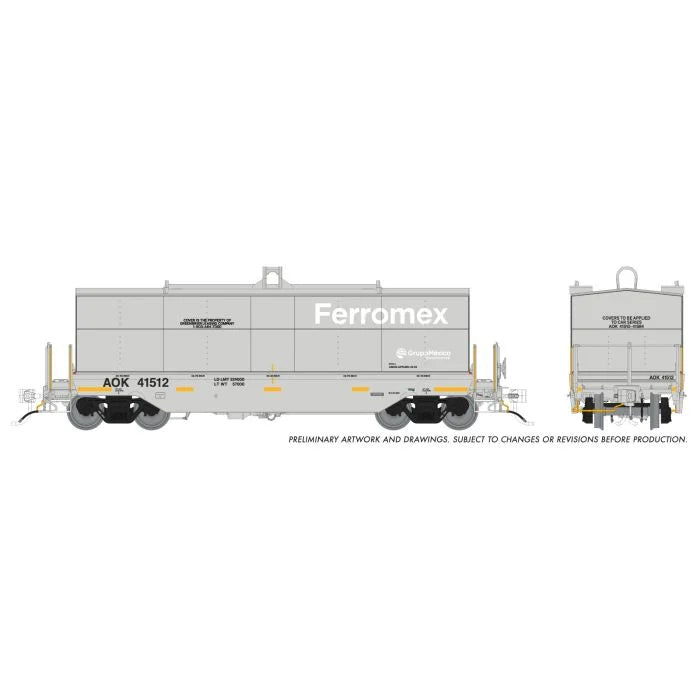 Rapido 1128003A • Greenbrier Coil Car • Ferromex (AOK) • Single Car #1 • HO Scale (Pre-Order)