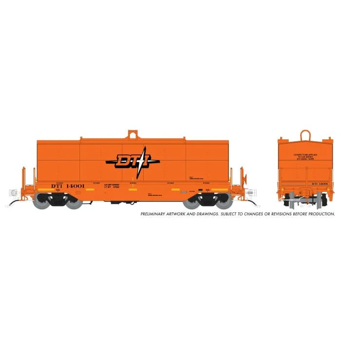 Rapido 1128014A • Home Shops Collaboration • Greenbrier Coil Car • Detroit, Toledo & Ironton (DTI) • Single Car • HO Scale (Pre-Order)