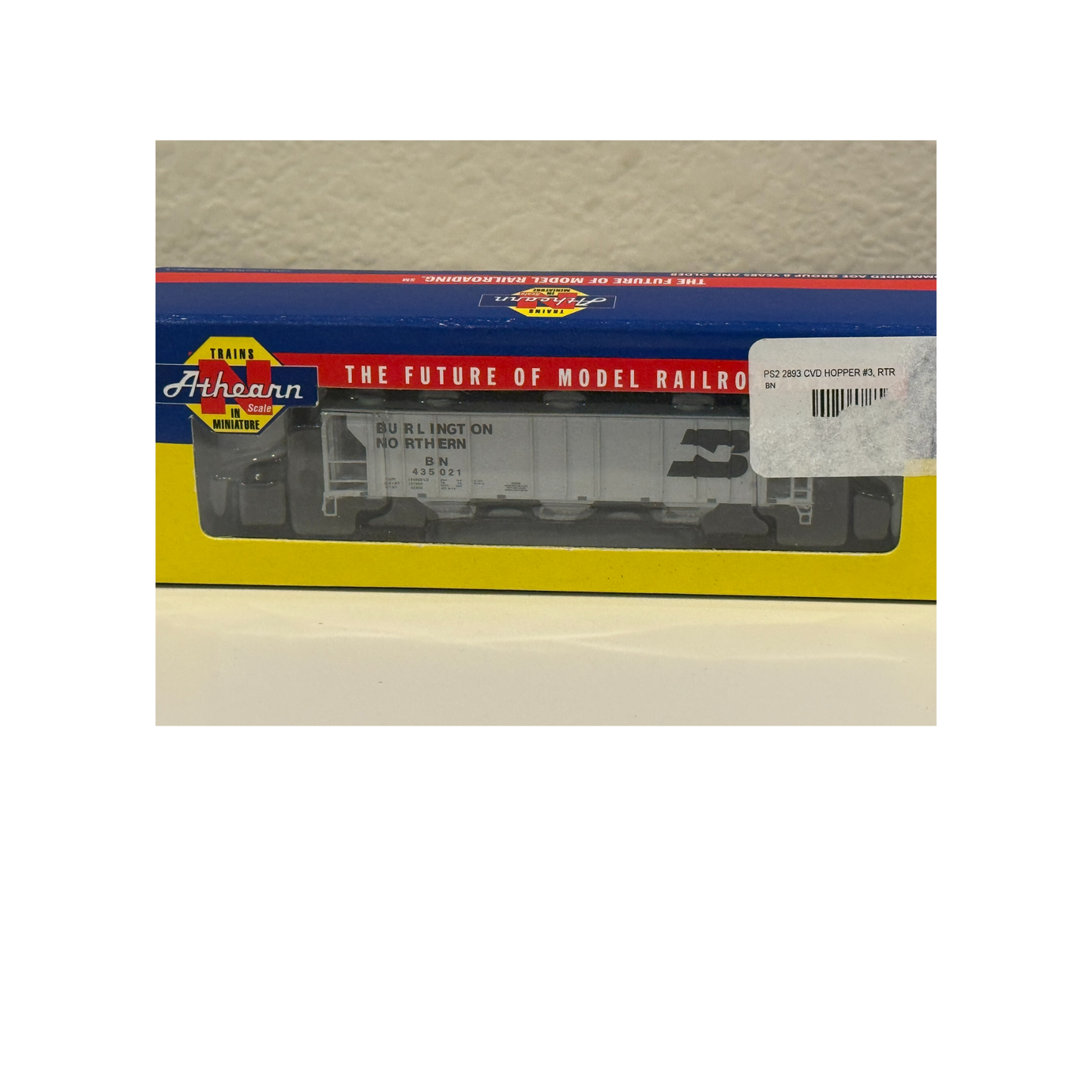 Athearn (11356) • PS2 2893 Hopper • Burlington Northern #435021 • N Scale (Pre-Owned)