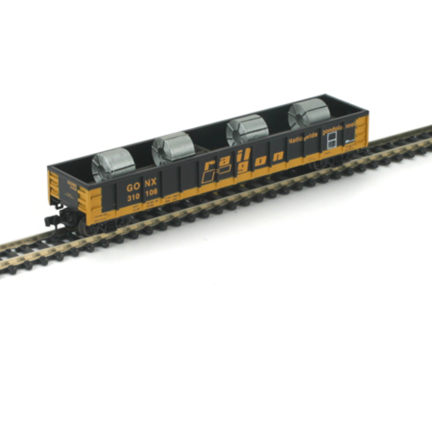 Athearn (11461) • 52' Mill Gondola w/ Steel Coil Load • RailGon #319106 • N Scale (Pre-Owned)