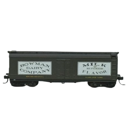 Athearn 40' Wood Milk Car Bowman Dairy 125 N Scale Pre-Owned