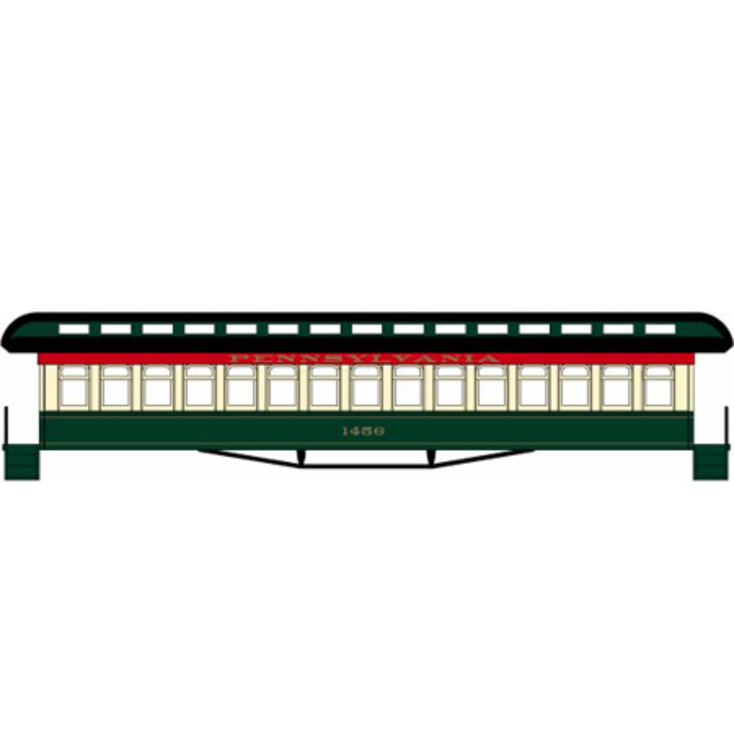 Athearn (11854) • Overland Passenger Set • Combine, Coach, Sleeper, Business Car • Pennsylvania • N Scale (Pre-Owned)