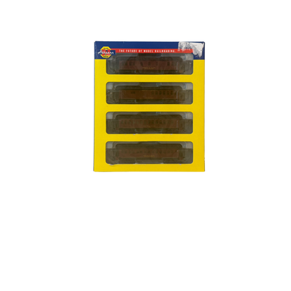 Athearn (11857) • Overland Passenger Set • Combine, Coach, Sleeper, Business Car • Boston & Maine • N Scale (Pre-Owned)
