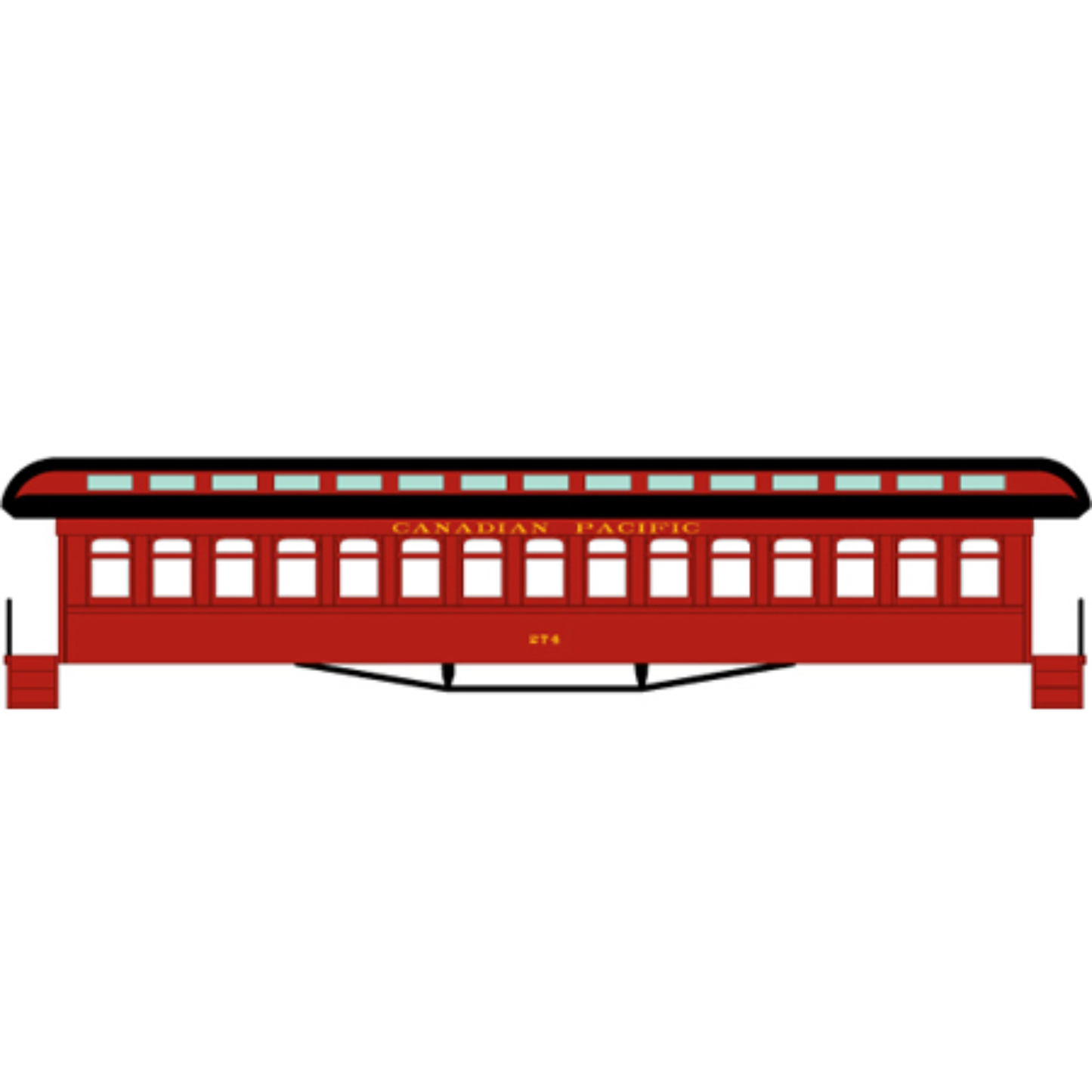 Athearn (11858) • Overland Passenger Set • Combine, Coach, Sleeper, Business Car • Canadian Pacific • N Scale (Pre-Owned)