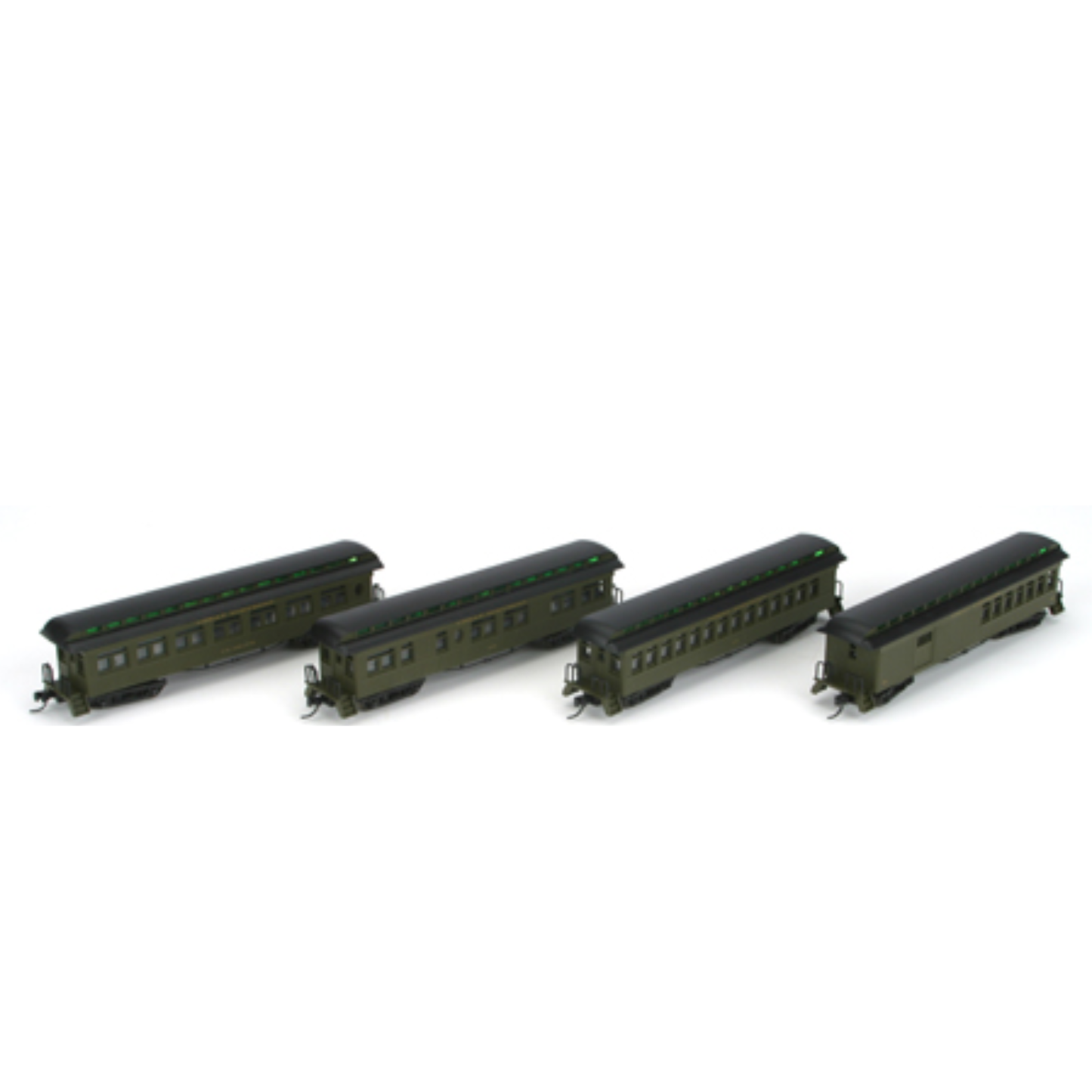 Athearn (11860) • Overland Passenger Set • Combine, Coach, Sleeper, Business Car • Great Northern • N Scale (Pre-Owned)