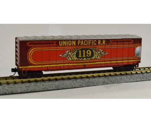 Value Trains Micro Trains Equipped ACF 50' 6" Boxcar - Union Pacific Commemorative Set - 8 Car Set - N Scale