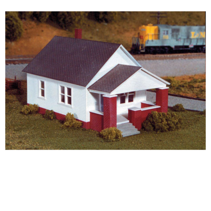 Rix Products 202 One-Story House with Front Porch Kit HO Scale