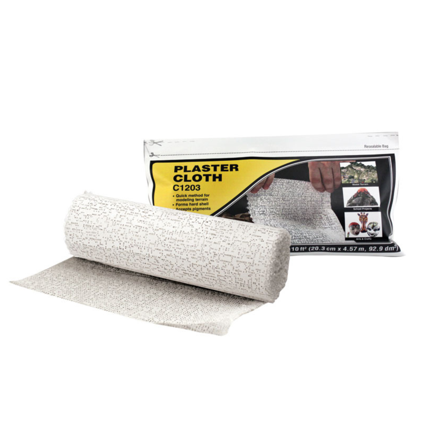 Woodland Scenics (1203) | Plaster Cloth Roll | 8" wide x 15' long