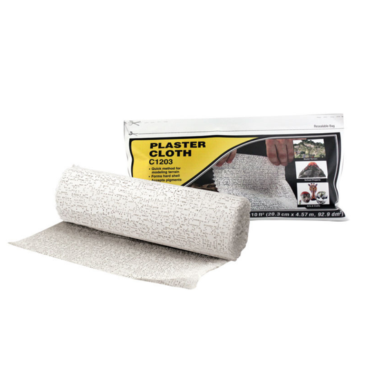 Woodland Scenics (1203) | Plaster Cloth Roll | 8" wide x 15' long