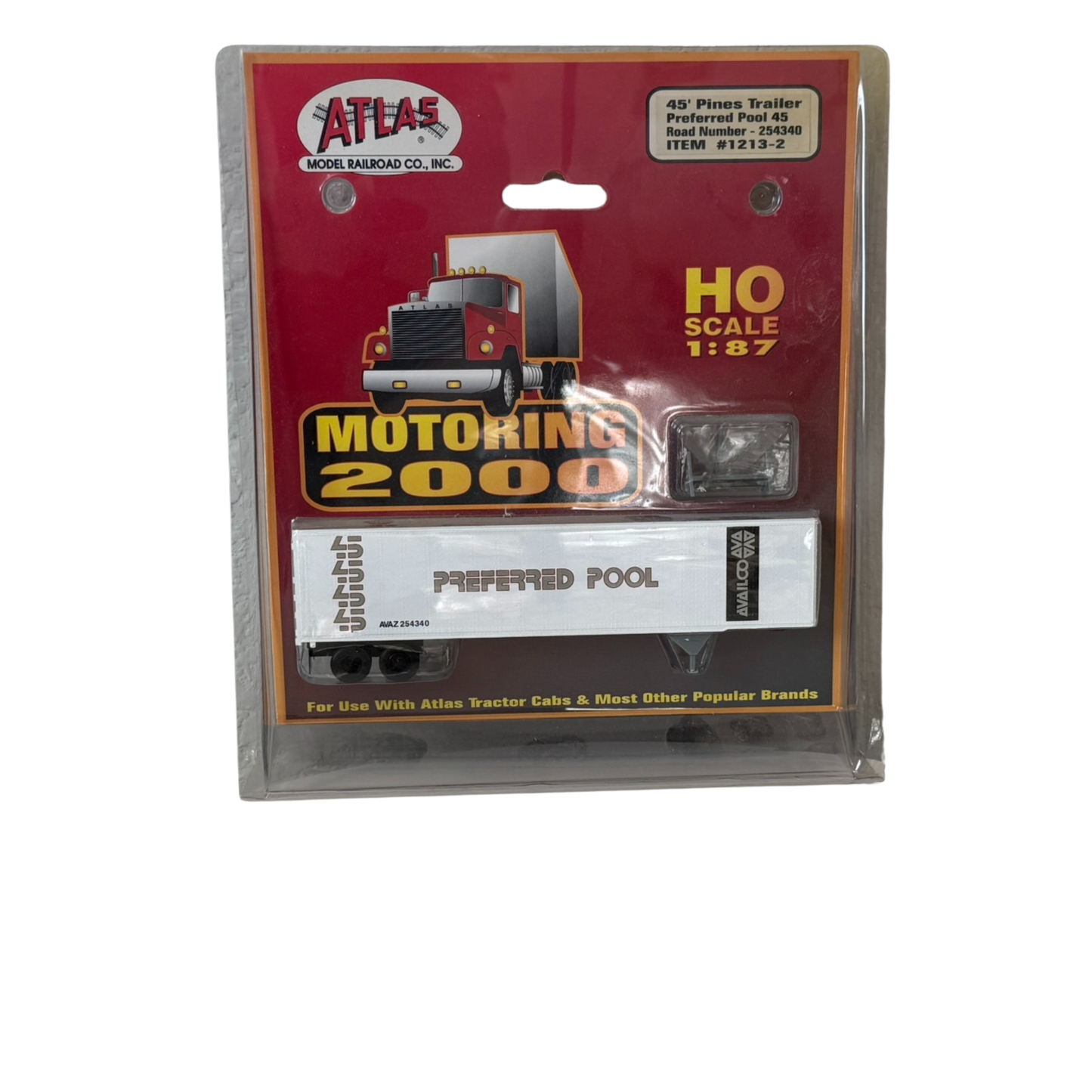 Atlas (1213-2) • 45' Pines Trailer • Availco Preferred Pool #254340 • HO Scale (NOS)
