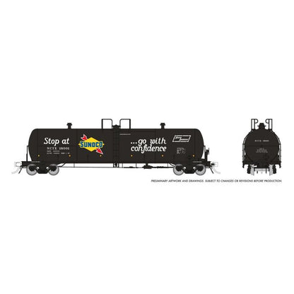 Rapido (135018) | Procor GP20 20,000-Gallon Tank Car | Sunoco NCTX #18005 | HO Scale