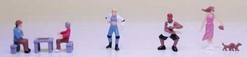 Model Power (1380) • City Park People • 9 Piece • N Scale