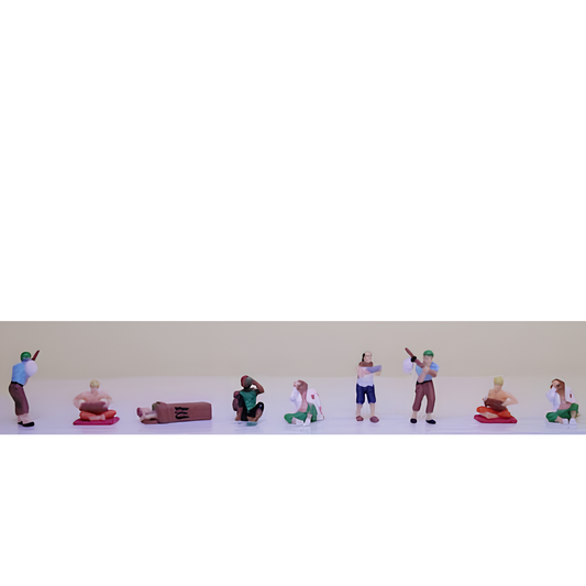 Model Power (1381) • Homeless People • 9 Piece • N Scale