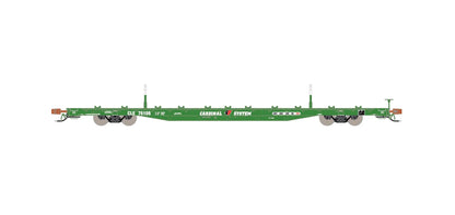 Home Shops ScaleTrains BSC Finger Rack Flatcar (CLE 76127) | Cardinal System #76127 | HO Scale
