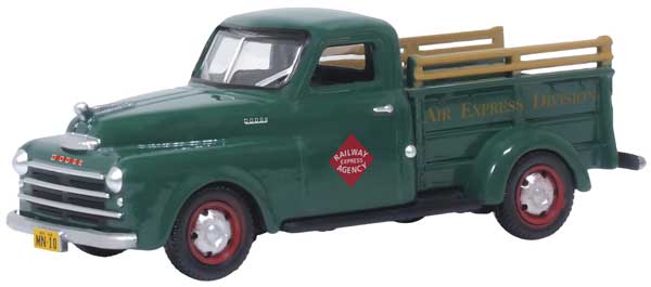 Oxford Diecast 1948 Dodge B-1B PIckup Truck - Railway Express Agency - HO Scale