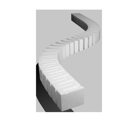 Woodland Scenics (1408) | Risers | SubTerrain System | 2" x 2' | Pkg of 4