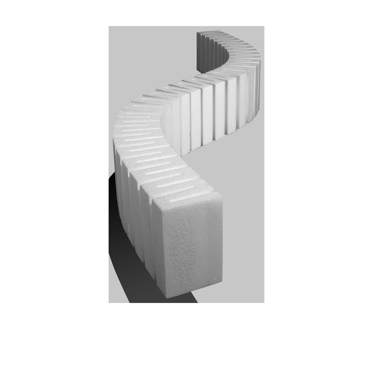 Woodland Scenics (1409) | Risers | SubTerrain System | 4" x 2' | Pkg of 2