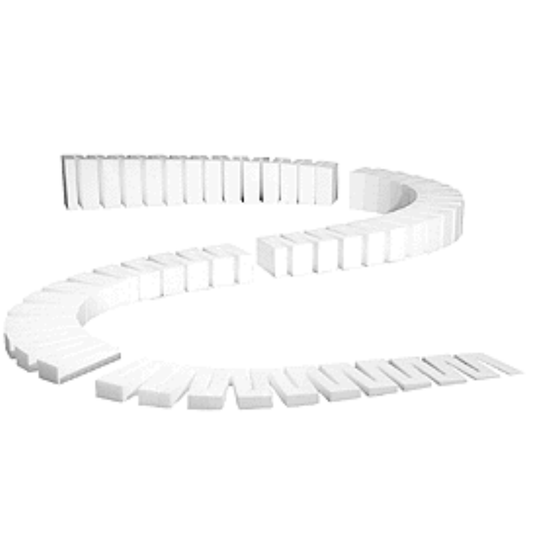 Woodland Scenics (1410) | Incline Set | SubTerrain System | 2% Grade (8-24")