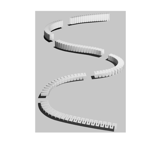 Woodland Scenics (1416) | Incline Starter Set | SubTerrain System | 3" Incline/Decline