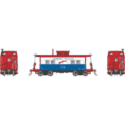 Rapido Northeastern-Style Steel Caboose | Lehigh Valley #1776 | HO Scale