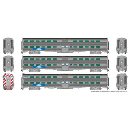 Rapido (145028) Gallery Commuter Car Set | Metra Set #2 (Modern)  | HO Scale [PRE-ORDER]