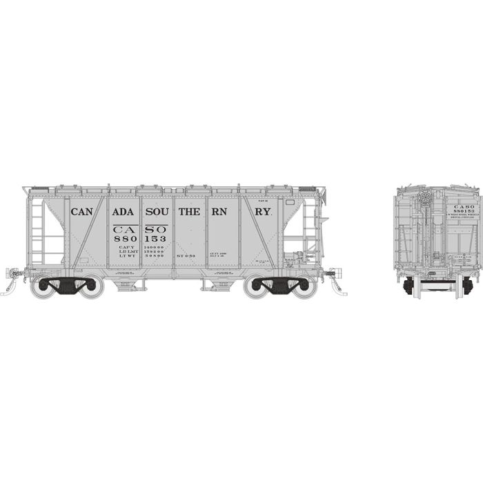 Rapido (149003A Enterprise 2-Bay Covered Hopper | Canada Southern | 3-Pack | HO Scale
