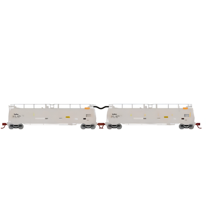 Athearn (15010) • GATX TankTrain • General American GATX • 2 Tank Set • N Scale (Pre-Owned)