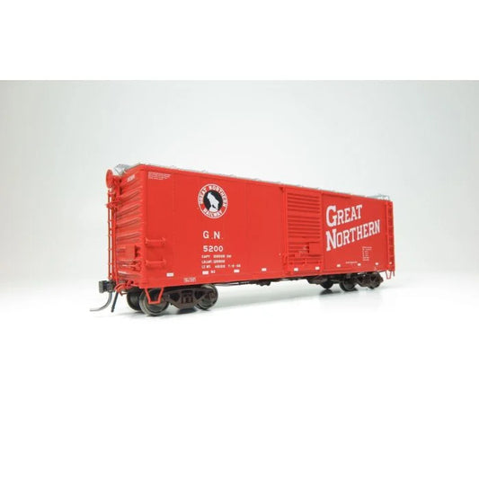 Rapido 40' Boxcar w/ Late IDNE - Great Northern #5200 - Vermillion - HO Scale