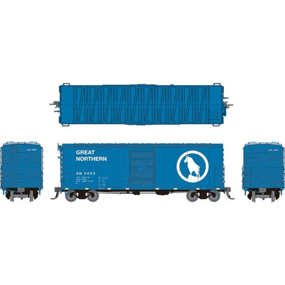 Rapido 40' Boxcar w/ Late IDNE - Great Northern #5363 - Big Sky Blue - HO Scale