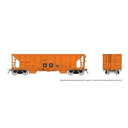 Rapido (158023) | NSC Ballast Hopper | Railroad of Lies ROLX #9002 | Patched | HO Scale