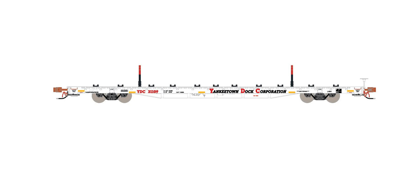 Home Shops ScaleTrains BSC Finger Rack Flatcar (YDC 31109) | Yankeetown Dock Corporation #31109 | HO Scale