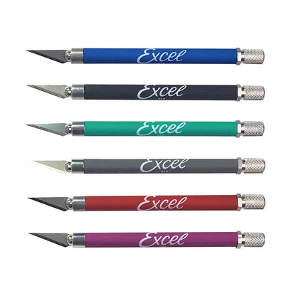 Excel Hobby Blades Corp. (19018) | K18 Grip-On Knife with Blades | Colors Vary | All Scales