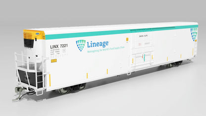 Rapido (167003-2) | Greenbrier 7780 cu ft Reefer | Lineage #7214 "Jasper-Alberta CA" |  Non-Sound | HO Scale