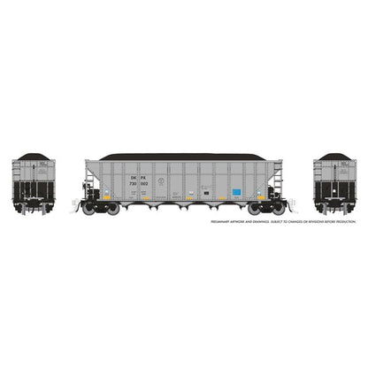 Rapido (169046-2) | AutoFlood III Rapid Discharge Coal Hopper w/ Load | Duke Power DKPX #730015 | HO Scale