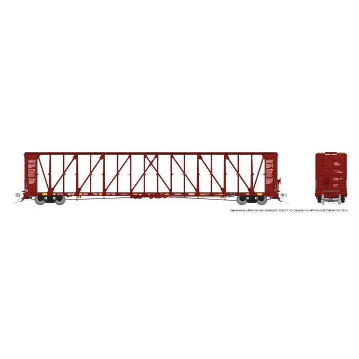 Rapido (174009-6) | NSC 73' Centerbeam Flatcar | BNSF #563471 | HO Scale