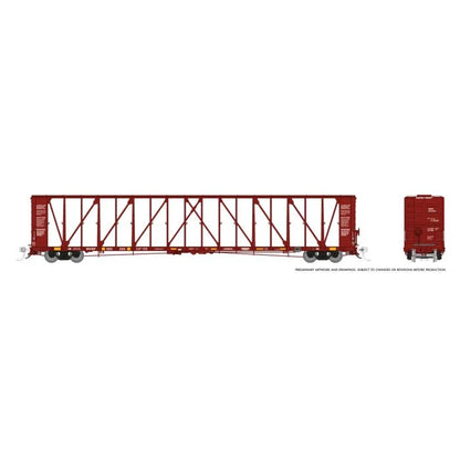 Rapido (174009-6) | NSC 73' Centerbeam Flatcar | BNSF #563471 | HO Scale