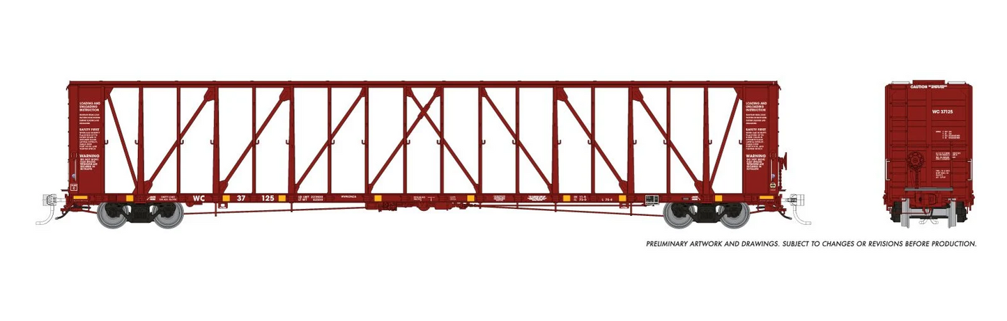 Rapido NSC 73' Centerbeam Flatcar - Wisconsin Central - HO Scale