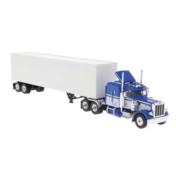 Brekina Automodelle 85716 • 1973 Peterbilt 359 Sleeper Cab Tractor w/ Van Trailer • HO Scale