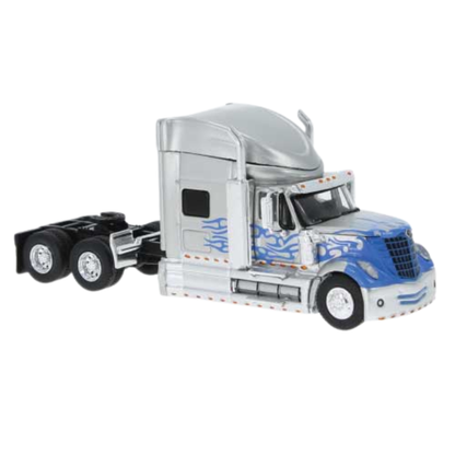 Brekina Automodelle 85831 • 2010 International Lonestar Sleeper-Cab Semi Tractor • Blue Flame • HO Scale