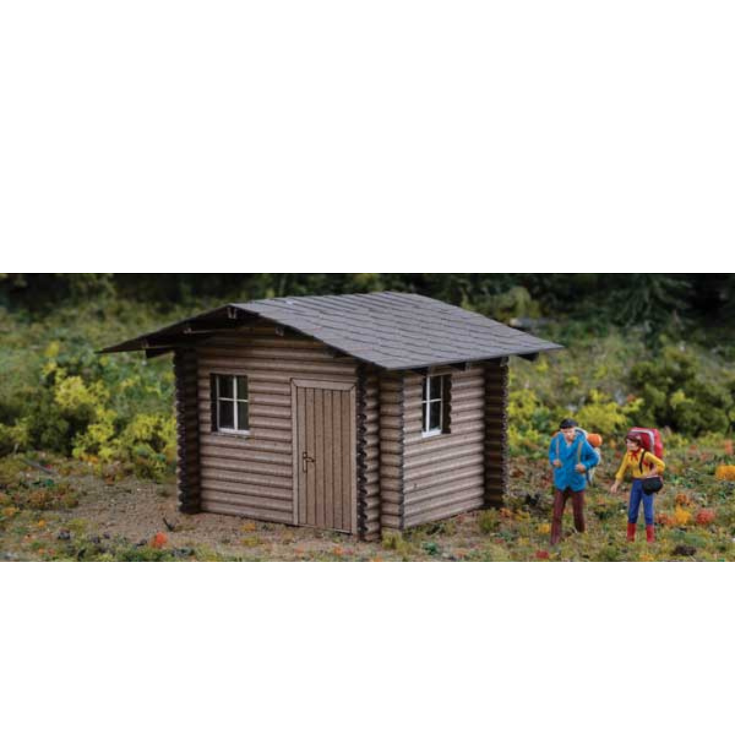 Walthers SceneMaster (949-4113) | Forest Cabin | Laser-Cut Wood Kit | HO Scale