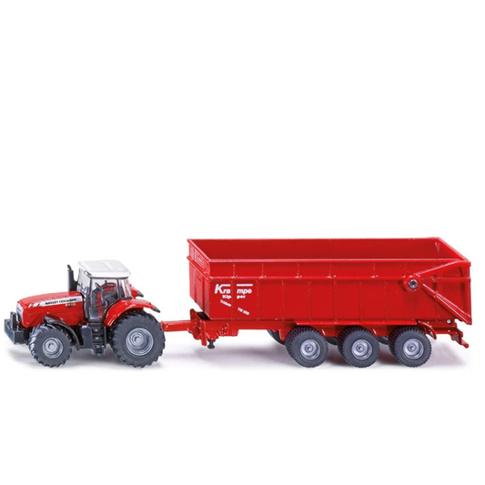 Siku (1844) | Massey Ferguson Tractor with Trailer | HO Scale