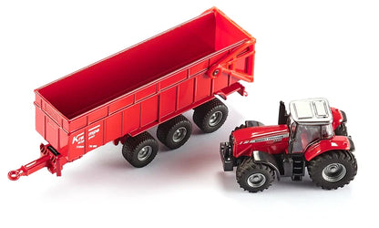 Siku (1844) | Massey Ferguson Tractor with Trailer | HO Scale