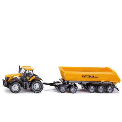 Siku (1858) | JBC Tractor w/ Dolly and Dump Trailer | HO Scale
