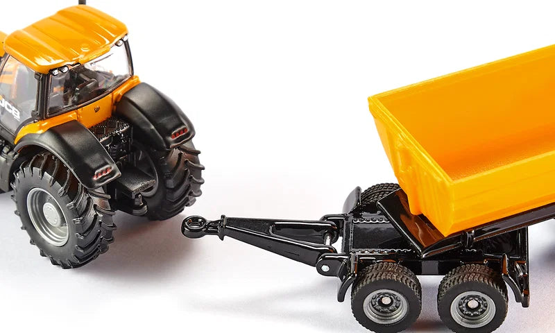 Siku (1858) | JBC Tractor w/ Dolly and Dump Trailer | HO Scale